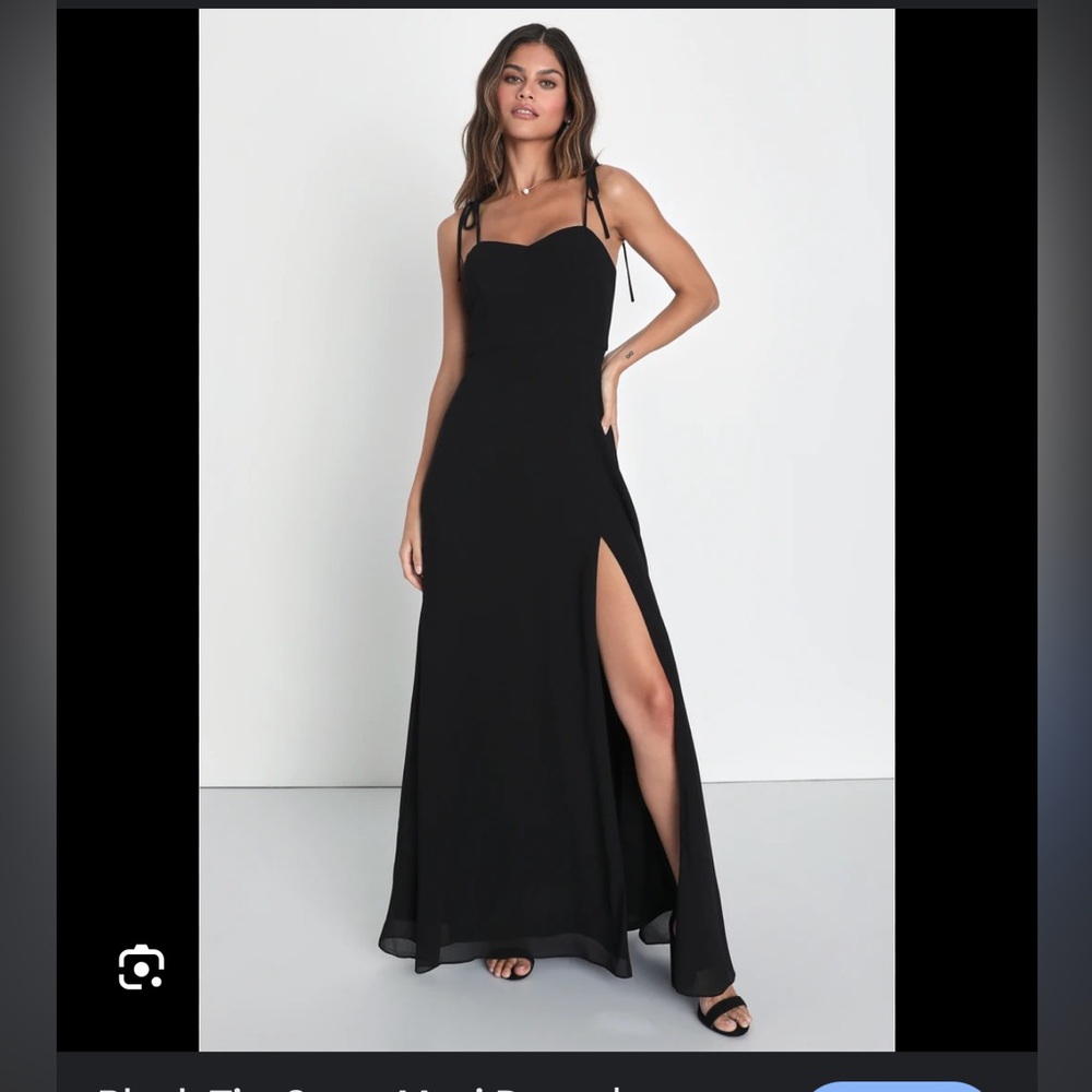Lulu's Black Maxi Dress NWT